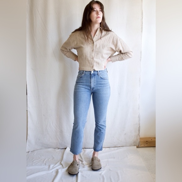 AGOLDE Wilder Mid Rise Comfort Straight Cascadia
Sz 27 A156C-1255 Organic Cotton - Picture 2 of 8